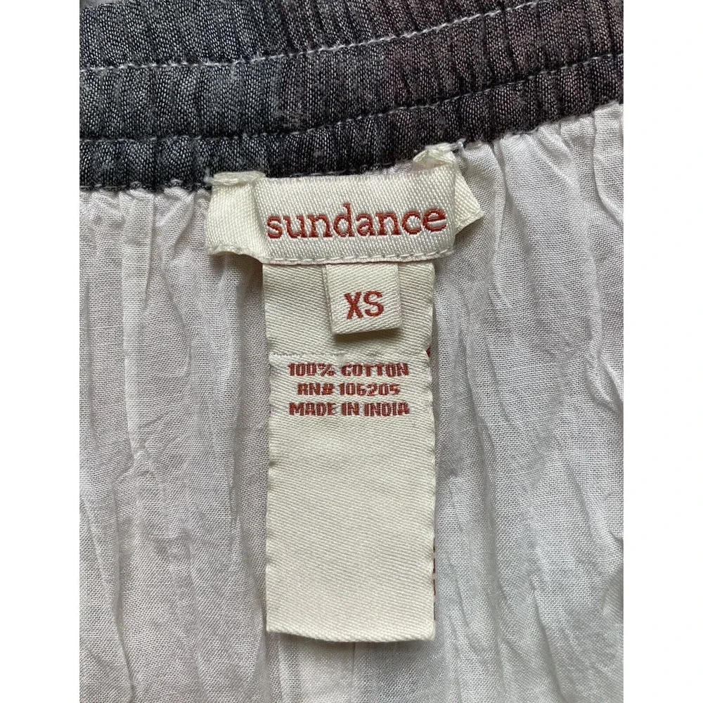 Sundance Boho Long Layered Peasant Skirt Lagenlook Women XS Pink Gray Plaid - Picture 8 of 13